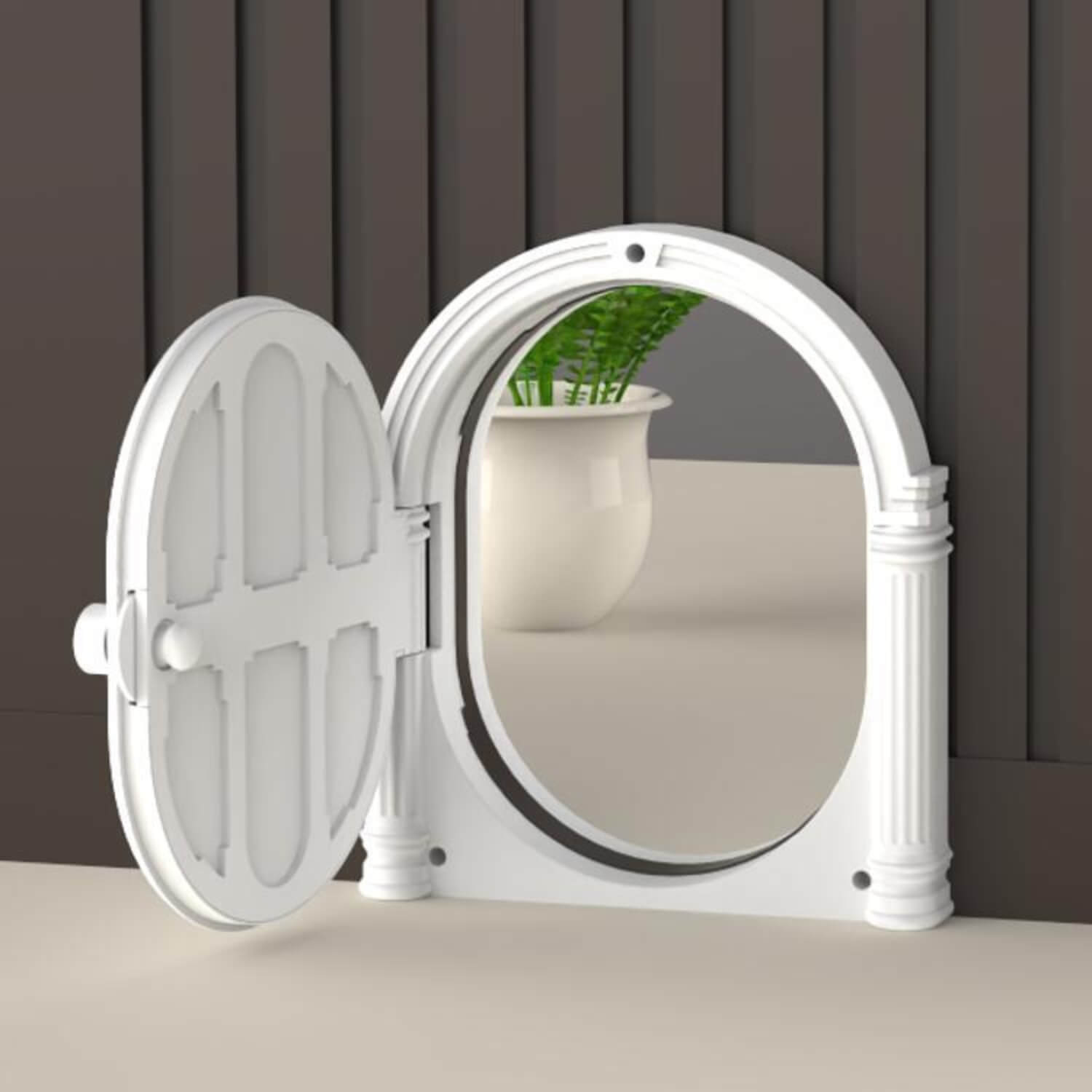 verstelbare huisdier deur deur geopend